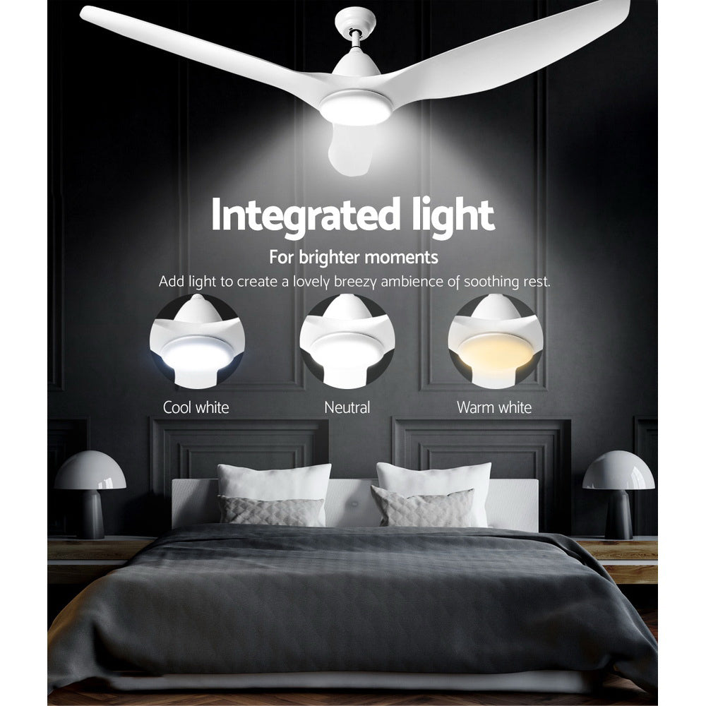 64'' DC Motor Ceiling Fan With Light LED Remote Control Fans 3 Blades - image4
