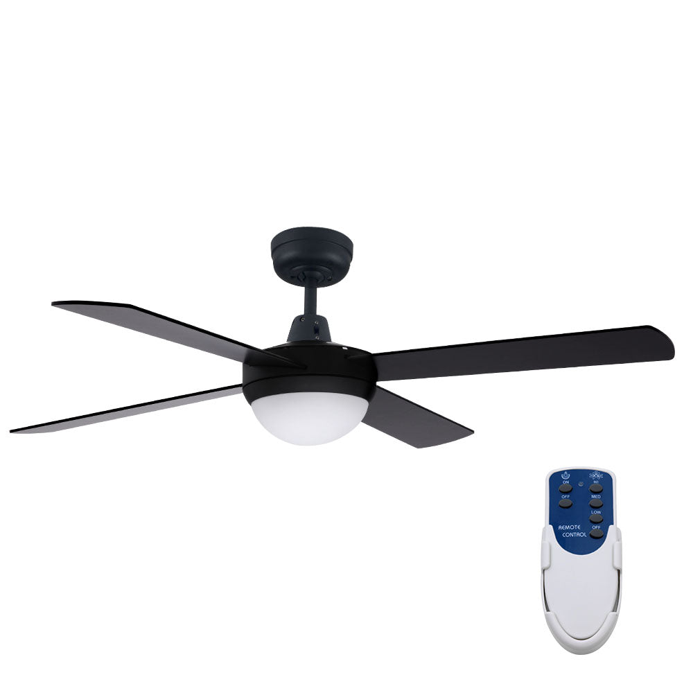 52" Ceiling Fan - Black - image1