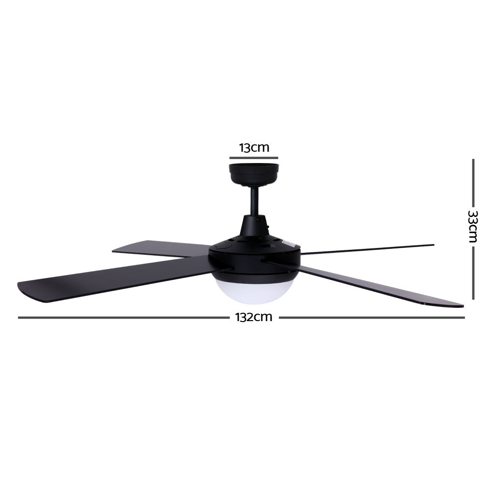 52" Ceiling Fan - Black - image2