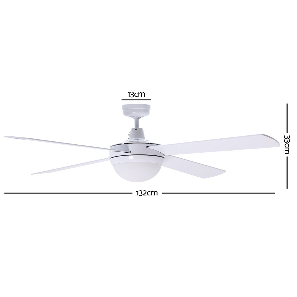 52" Ceiling Fan - White - image2