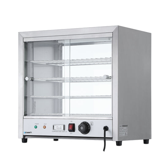 Commercial Food Warmer Pie Hot Display Showcase Cabinet Stainless Steel - image1