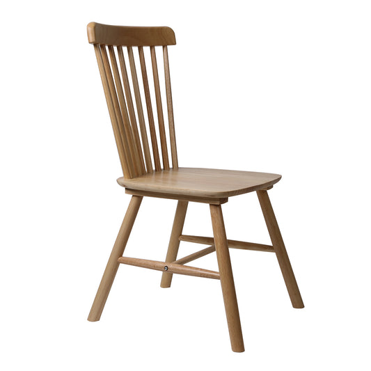 Set of 2 Dining Chairs Side Chair Replica Kitchen Wood Furniture Oak - image1