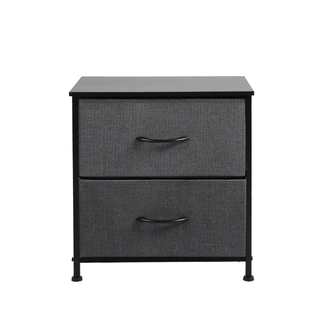 Storage Cabinet Tower Bedside Table Chest of Drawers Dresser Tallboy - image2