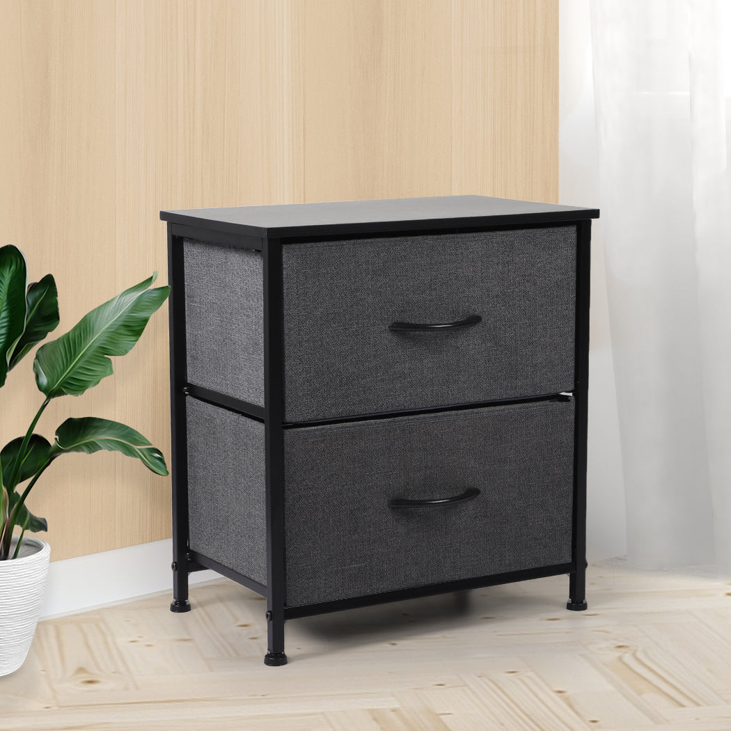 Storage Cabinet Tower Bedside Table Chest of Drawers Dresser Tallboy - image8