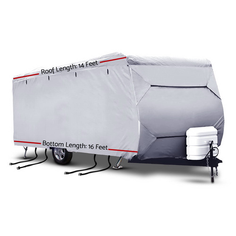 14-16ft Caravan Cover Campervan 4 Layer UV Water Resistant - image2