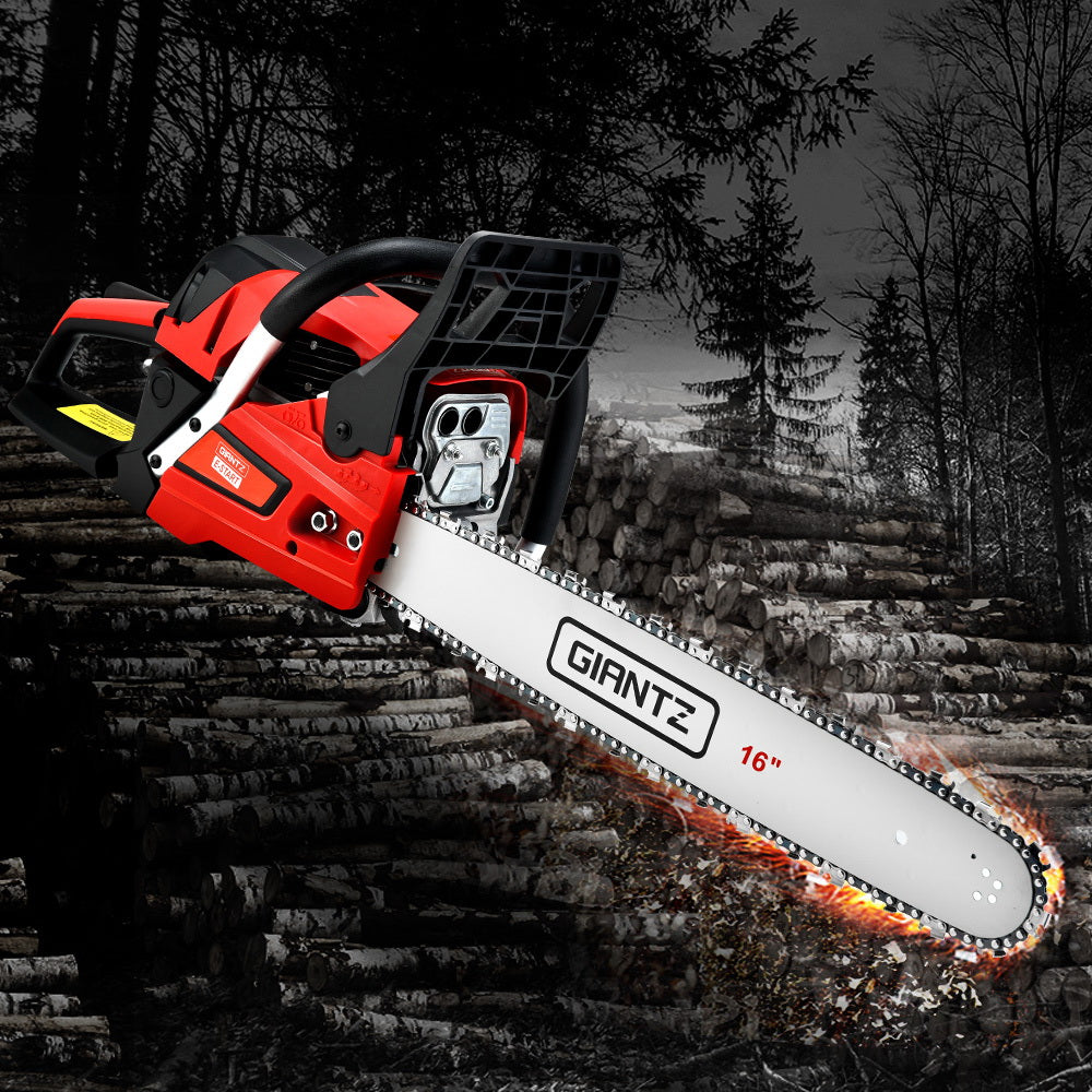 Giantz Petrol Chainsaw Chain Saw E-Start Commercial 45cc 16'' Top Handle Tree - image8
