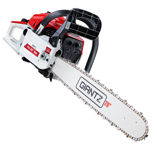 52CC Petrol Commercial Chainsaw Chain Saw Bar E-Start Pruning - image1