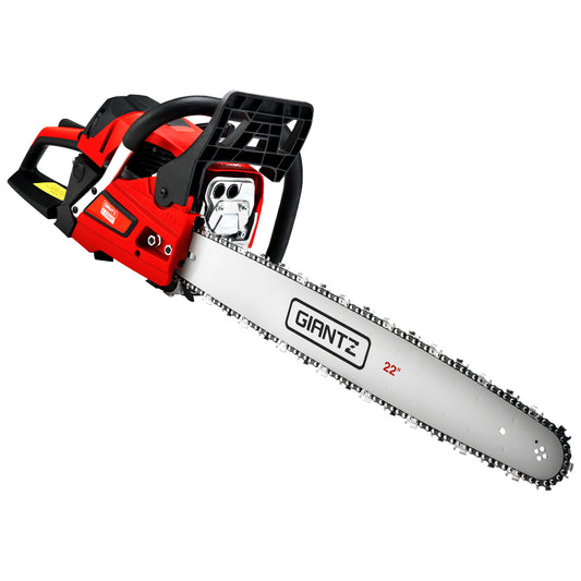Giantz Chainsaw 58cc Petrol Commercial Pruning Chain Saw E-Start 22'' Bar Top - image1