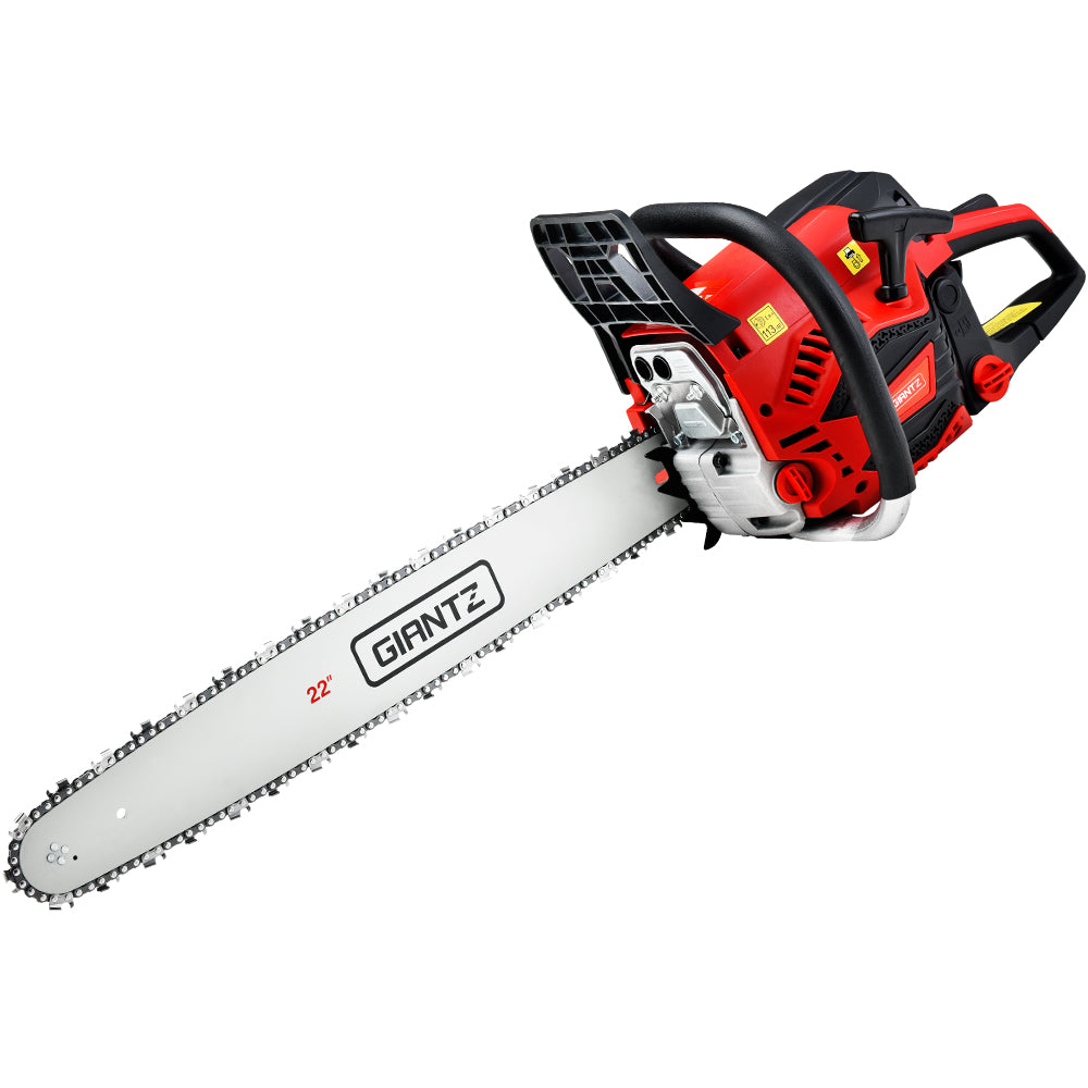 Giantz Chainsaw 58cc Petrol Commercial Pruning Chain Saw E-Start 22'' Bar Top - image2