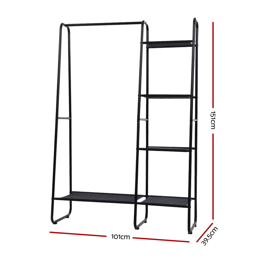 Portable Clothes Rack Garment Hanging Stand Closet Storage Organiser Shelf Home - image2