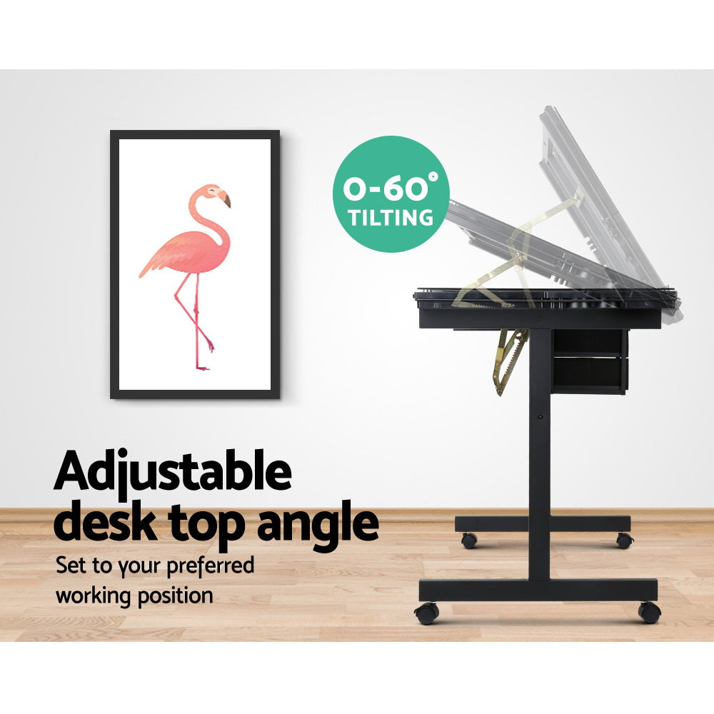 Adjustable Drawing Desk - Black and Grey - image6