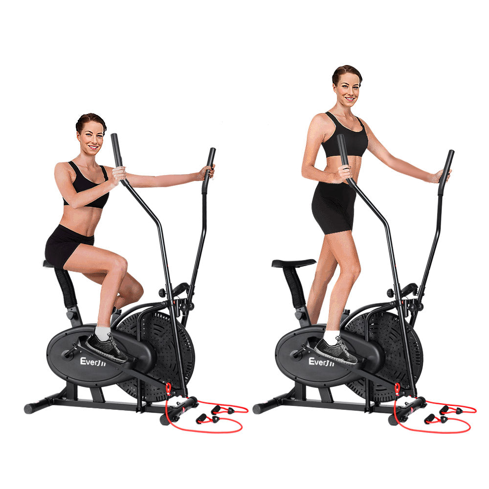 4in1 Elliptical Cross Trainer Exercise Bike Bicycle Home Gym Fitness Machine Running Walking - image3