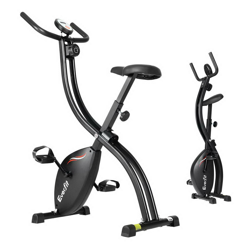 Everfit Exercise Bike X-Bike Folding Magnetic Bicycle Cycling Flywheel Fitness Machine - image1