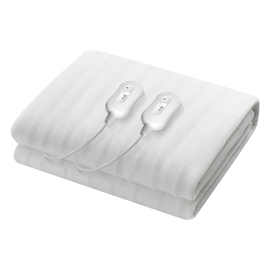 Heated Electric Blanket Washable Fully Fitted Polyester Underlay Pad Double - image1