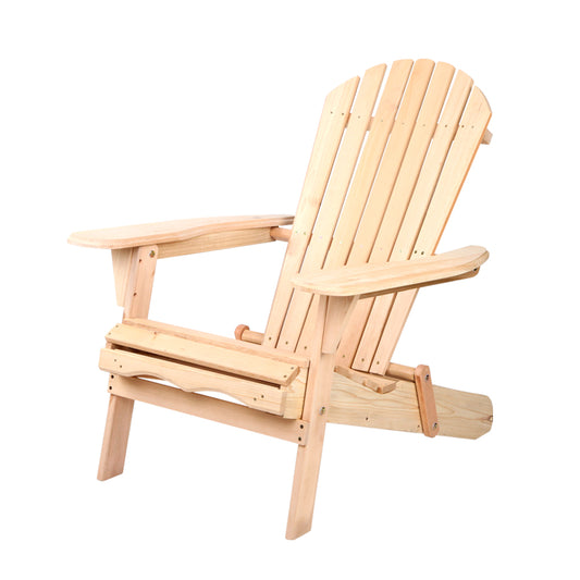 Outdoor Chairs Furniture Beach Chair Lounge Wooden Adirondack Garden Patio - image1