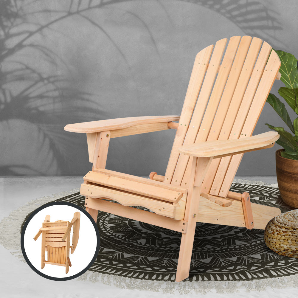 Outdoor Chairs Furniture Beach Chair Lounge Wooden Adirondack Garden Patio - image7