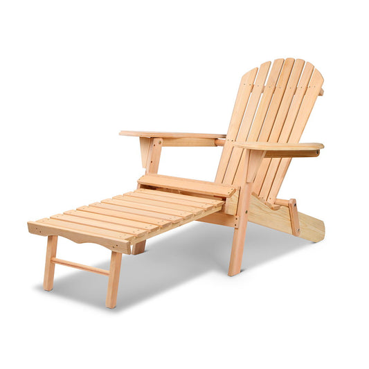 Outdoor Furniture Sun Lounge Chairs Beach Chair Recliner Adirondack Patio Garden - image1