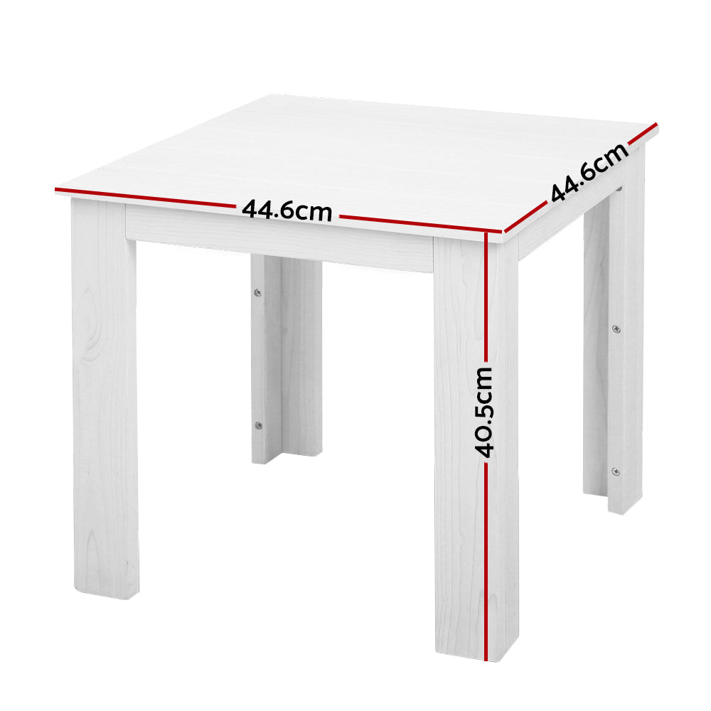 Outdoor Side Beach Table - White - image2