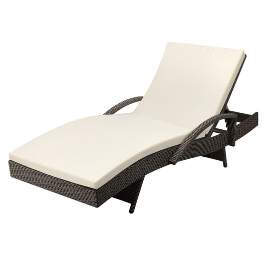 Outdoor Sun Lounge - Grey - image1