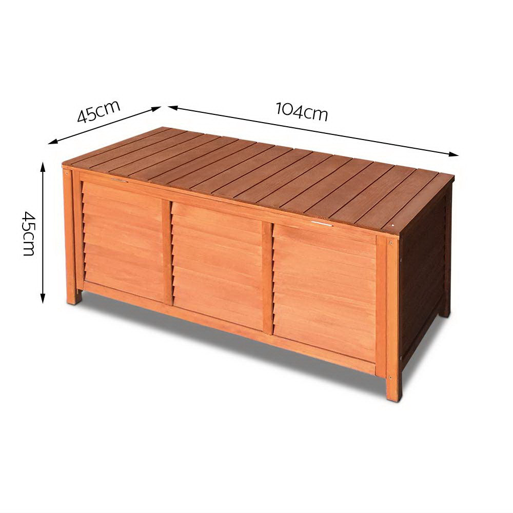 Outoor Fir Wooden Storage Bench - image2