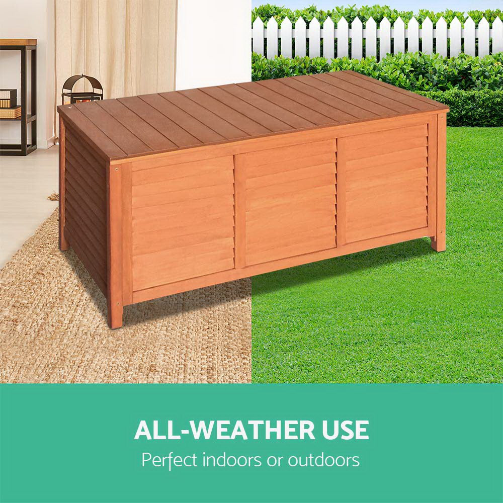 Outoor Fir Wooden Storage Bench - image5