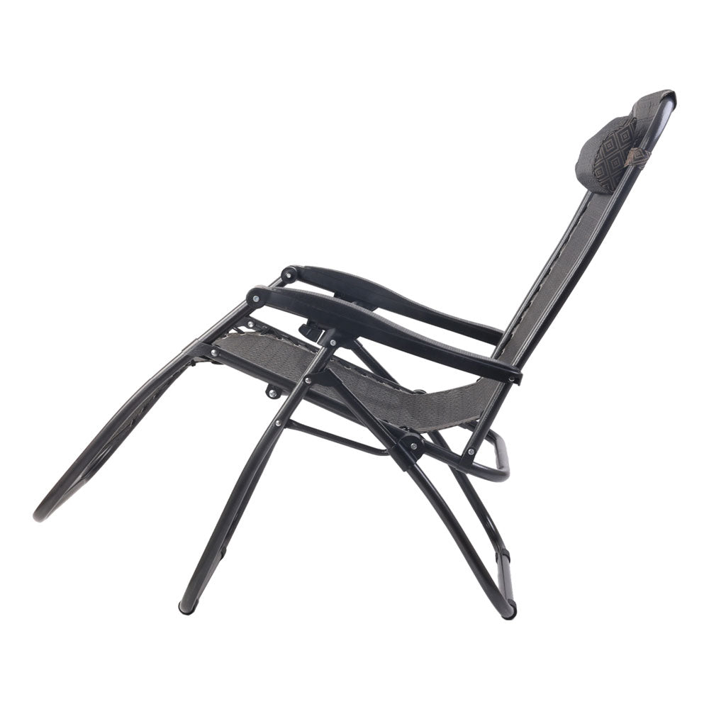 Gardeon Zero Gravity Chair 2PC Reclining Outdoor Sun Lounge Folding Camping - image4