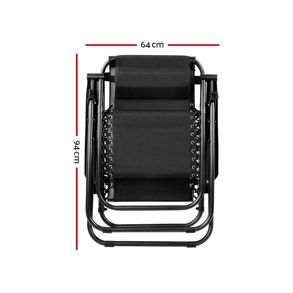 Outdoor Portable Recliner - Black - image3