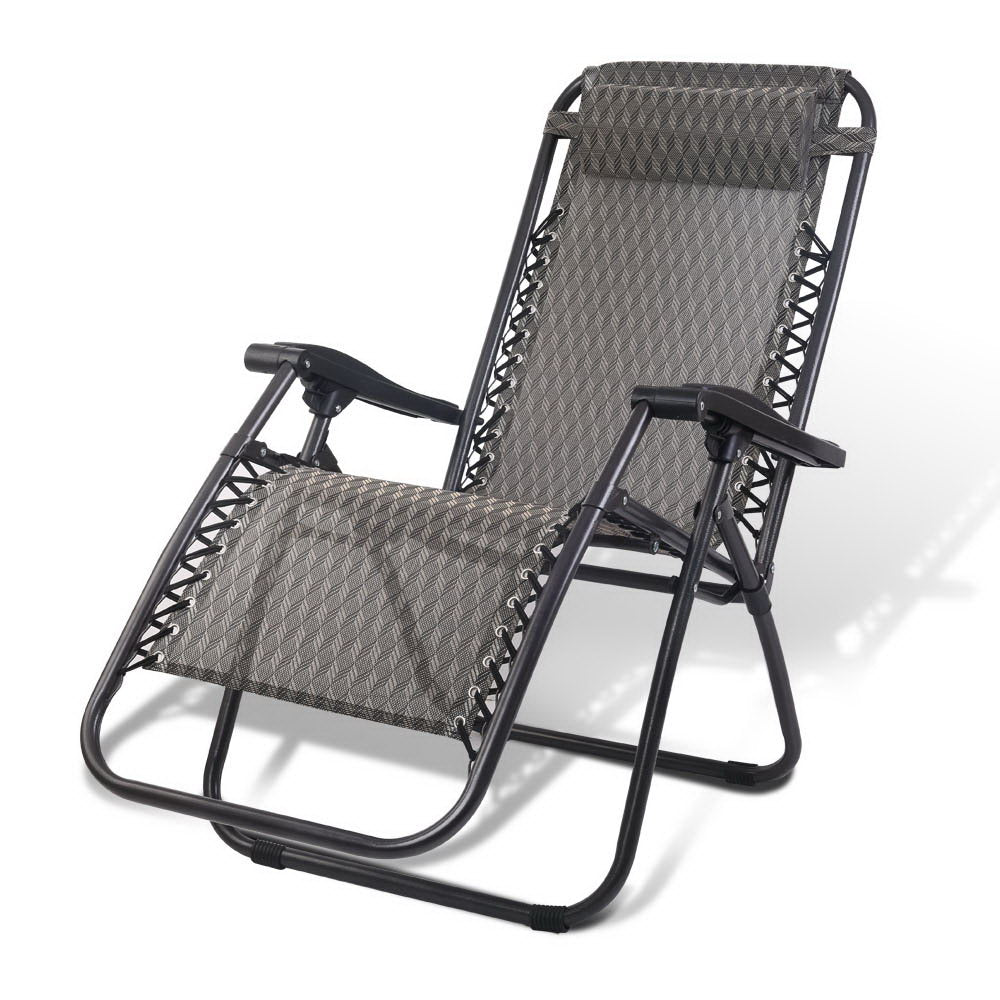 Outdoor Portable Recliner - Grey - image1