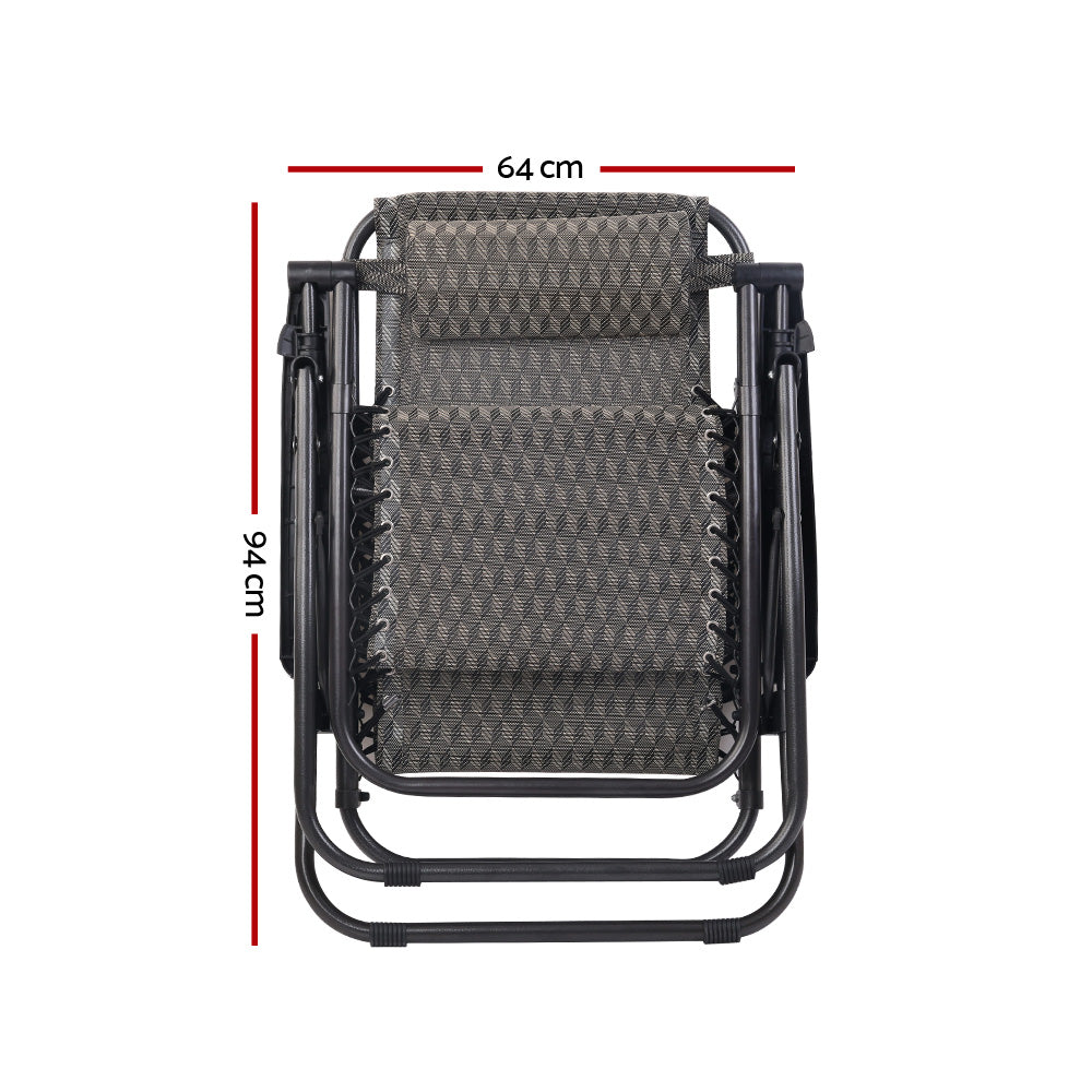 Outdoor Portable Recliner - Grey - image3