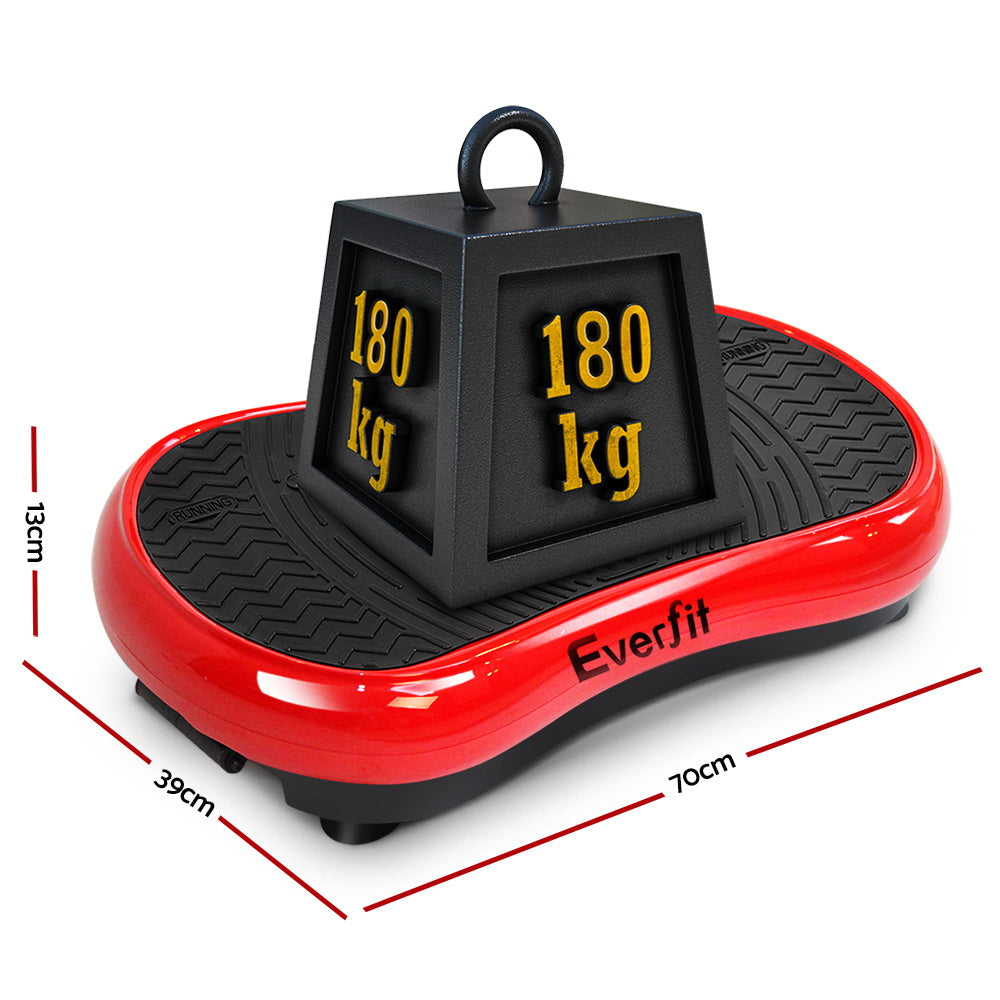 Vibration Machine Plate Platform Body Shaper Home Gym Fitness Red - image2