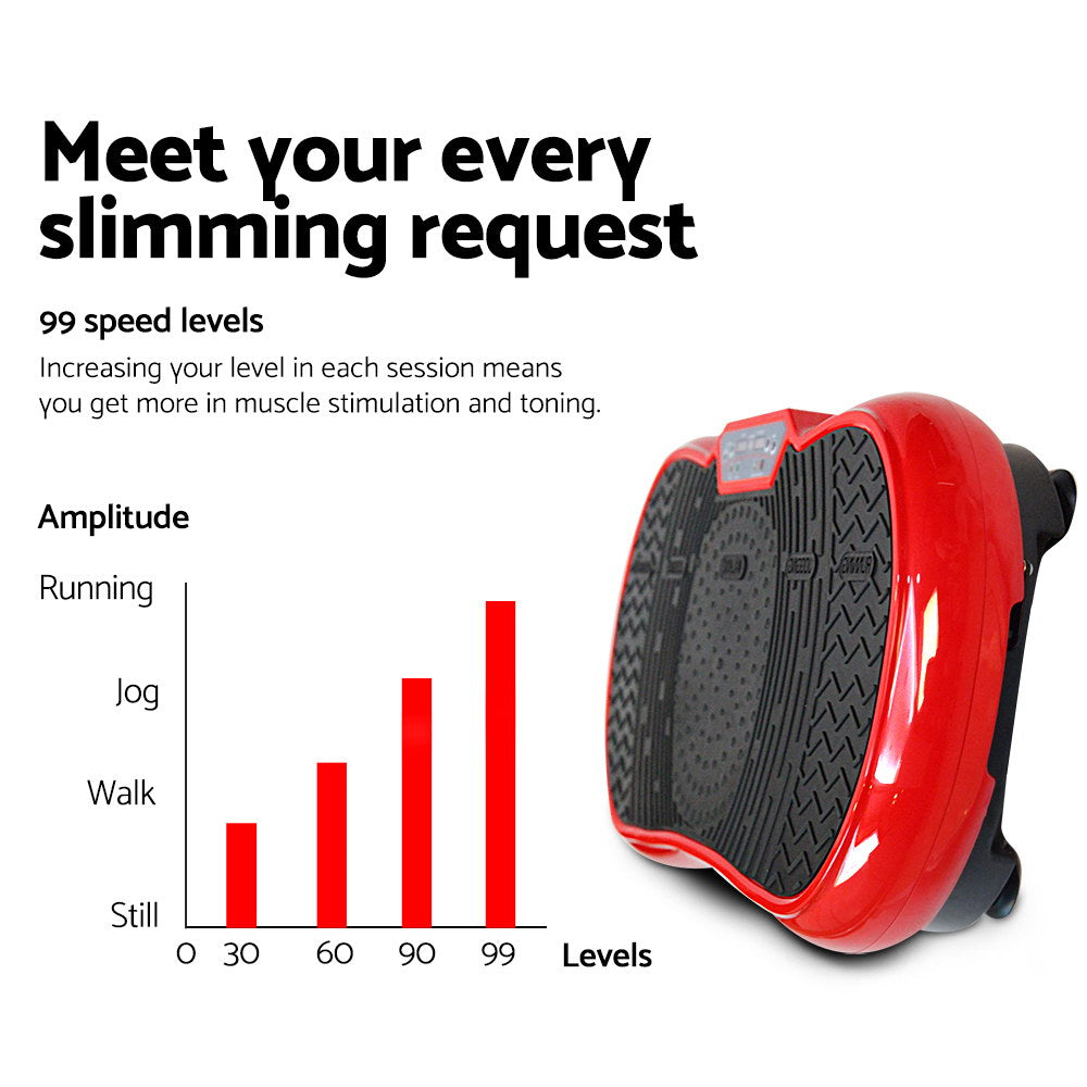 Vibration Machine Plate Platform Body Shaper Home Gym Fitness Red - image3