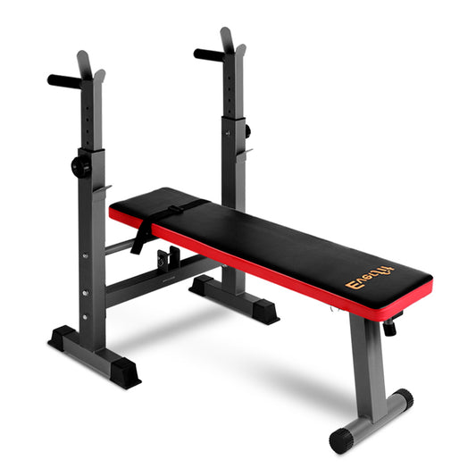 Multi-Station Weight Bench Press Weights Equipment Fitness Home Gym Red - image1