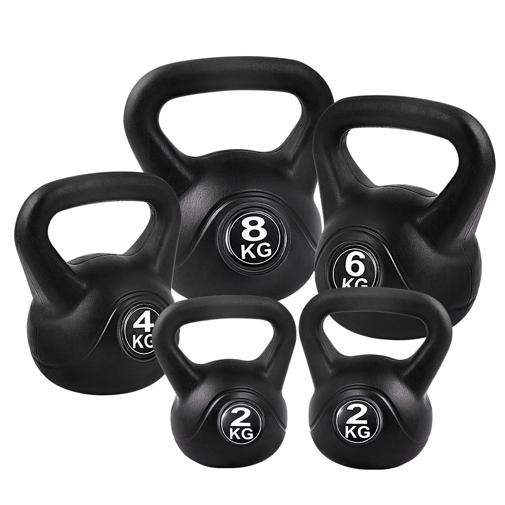 22kg Kettlebell Kettlebells Set Kettle Bell Bells Kit Weight Fitness Exercise - image1