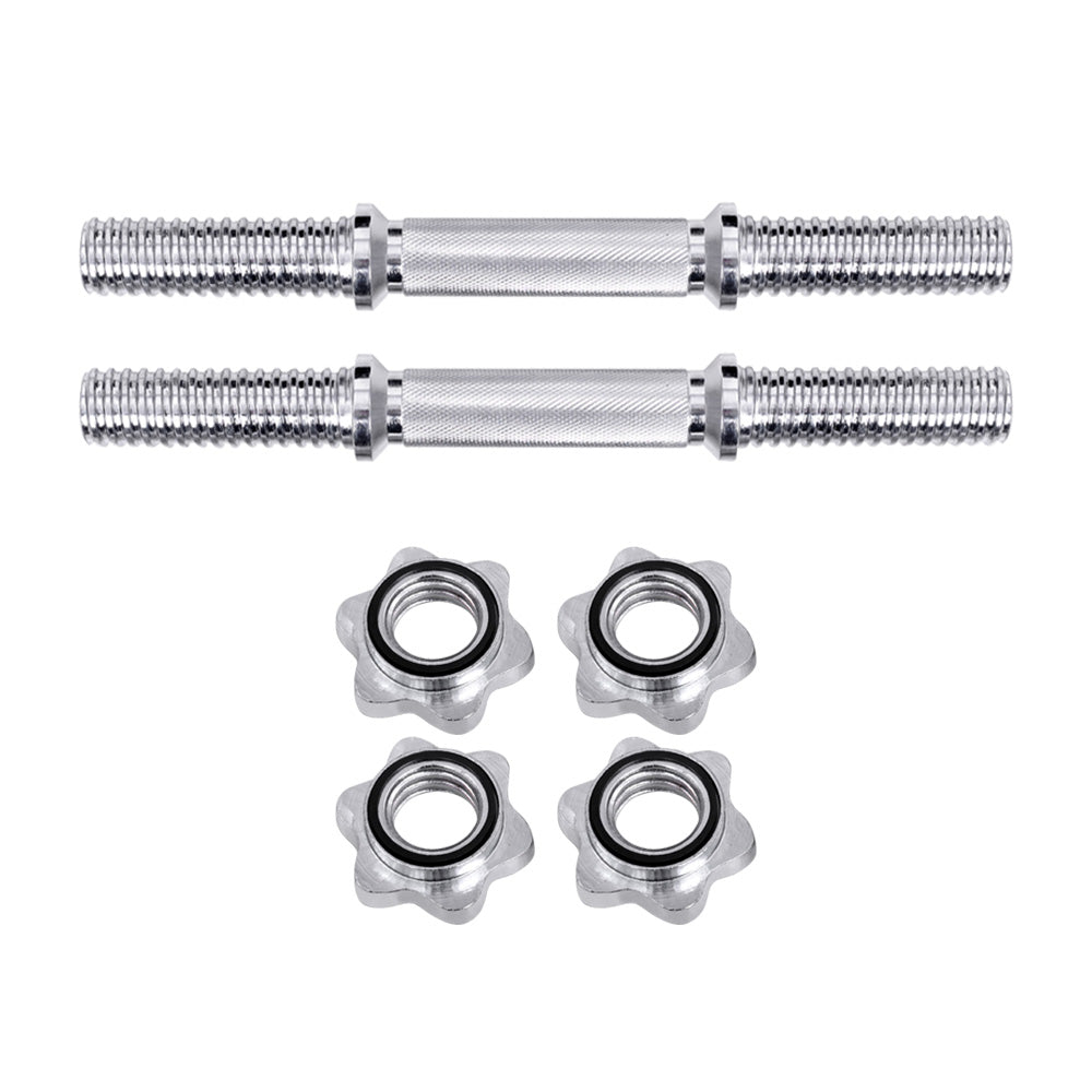 45cm Dumbbell Bar Solid Steel Pair Gym Home Exercise Fitness 150KG Capacity - image4