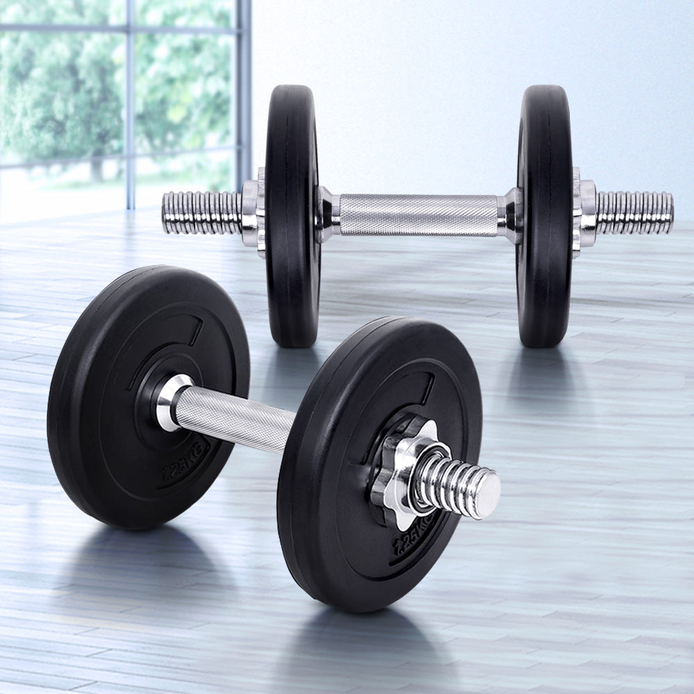 10KG Dumbbells Dumbbell Set Weight Training Plates Home Gym Fitness Exercise - image8