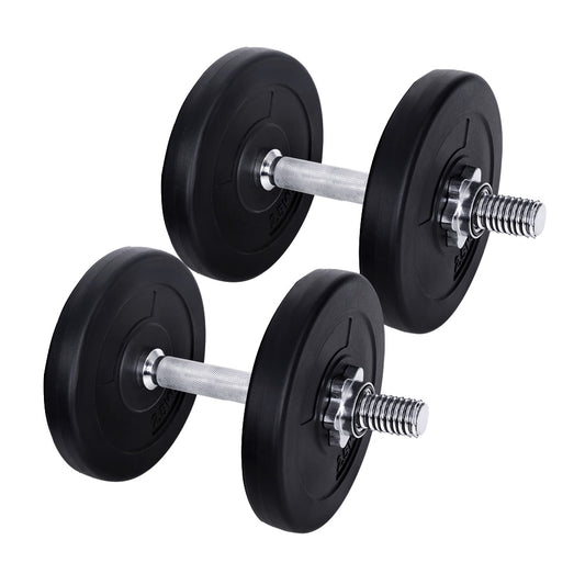15KG Dumbbells Dumbbell Set Weight Training Plates Home Gym Fitness Exercise - image1