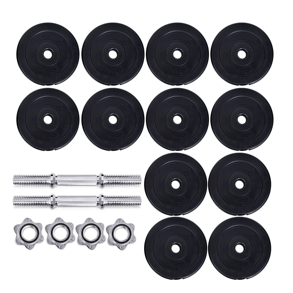 35kg Dumbbells Dumbbell Set Weight Plates Home Gym Fitness Exercise - image4