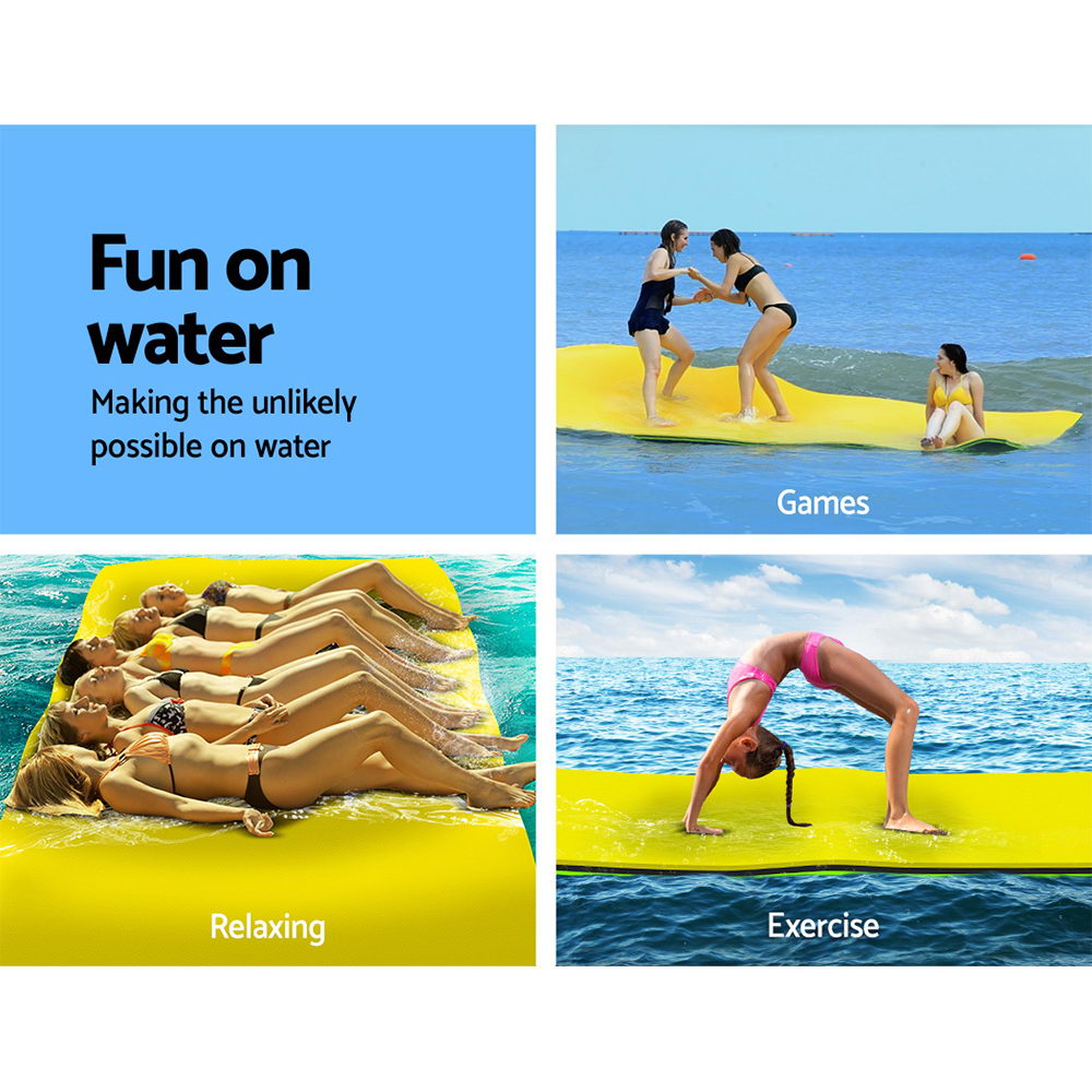 Floating Mat Water Slide Park Stand Up Paddle Pool Sea 365cm - image3