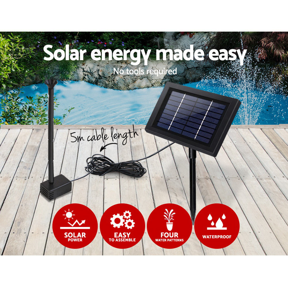 8W Solar Powered Water Pond Pump Outdoor Submersible Fountains - image4