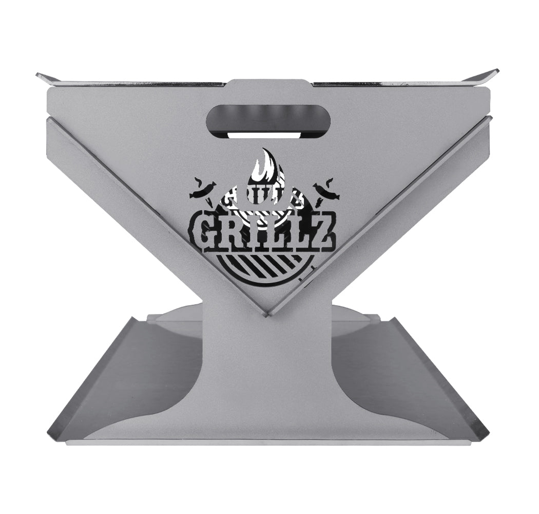 Grillz Fire Pit BBQ Outdoor Camping Portable Patio Heater Folding Packed Steel - image4