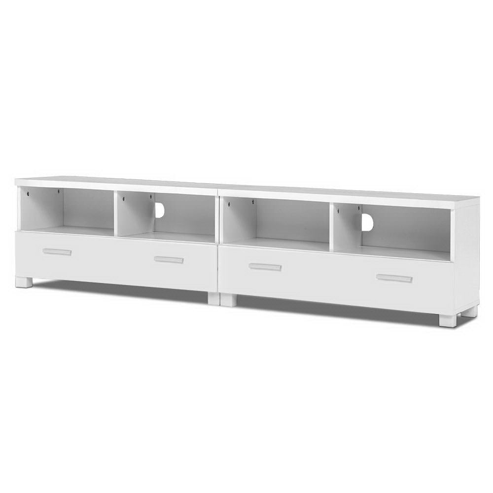 TV Stand Entertainment Unit with Drawers - White - image1