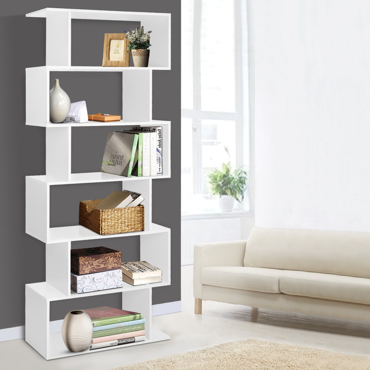 6 Tier Display Shelf - White - image7