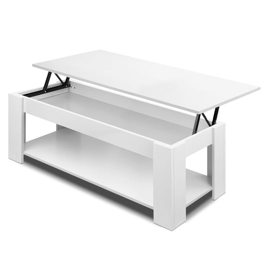 Lift Up Top Mechanical Coffee Table - White - image1