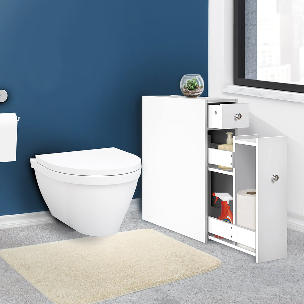 Bathroom Storage Cabinet White - image7