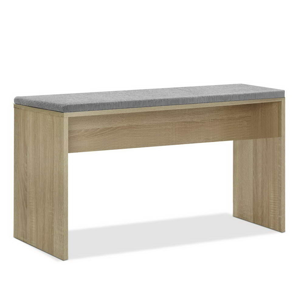 Dining Bench NATU Upholstery Seat Stool Chair Cushion Kitchen Furniture Oak 90cm - image1