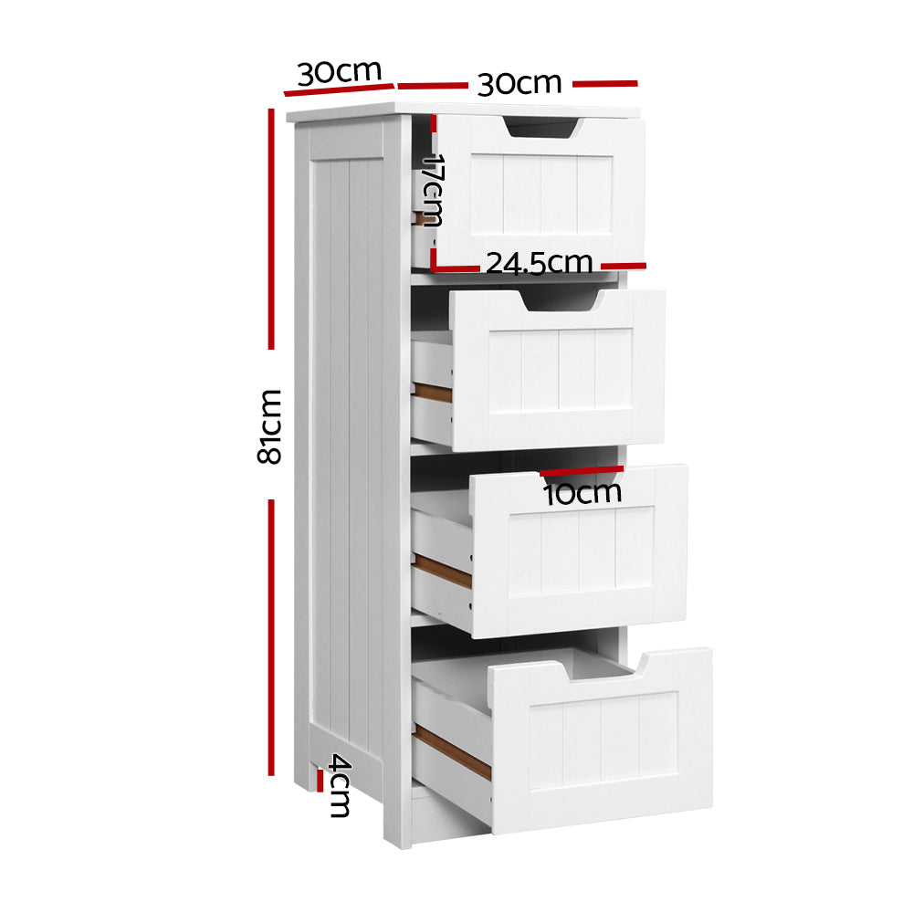 Storage Cabinet Chest of Drawers Dresser Bedside Table Bathroom Stand - image2