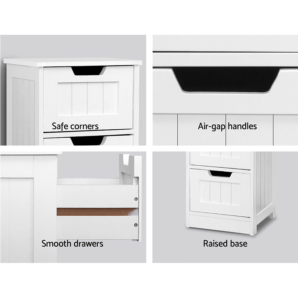 Storage Cabinet Chest of Drawers Dresser Bedside Table Bathroom Stand - image6