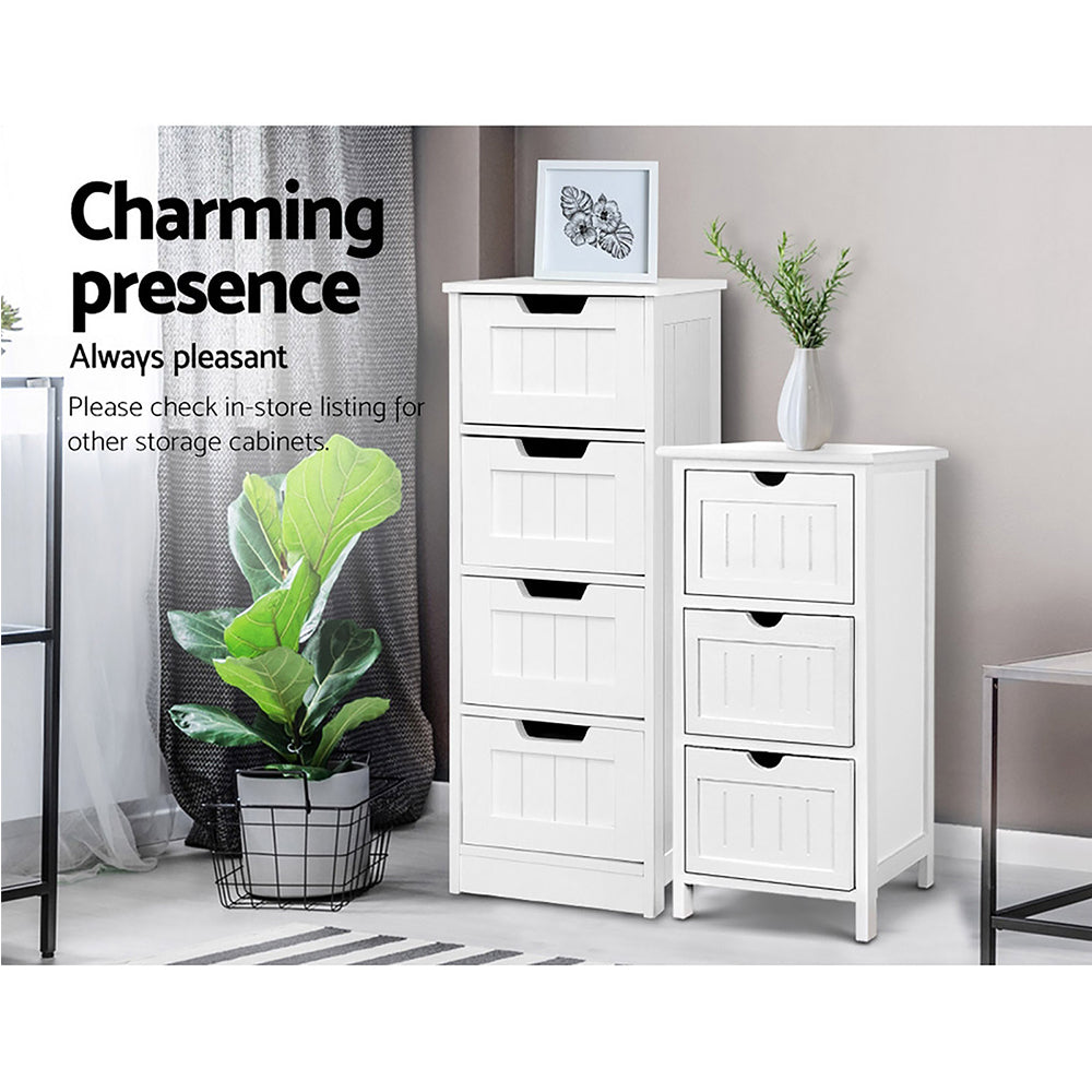 Storage Cabinet Chest of Drawers Dresser Bedside Table Bathroom Stand - image7