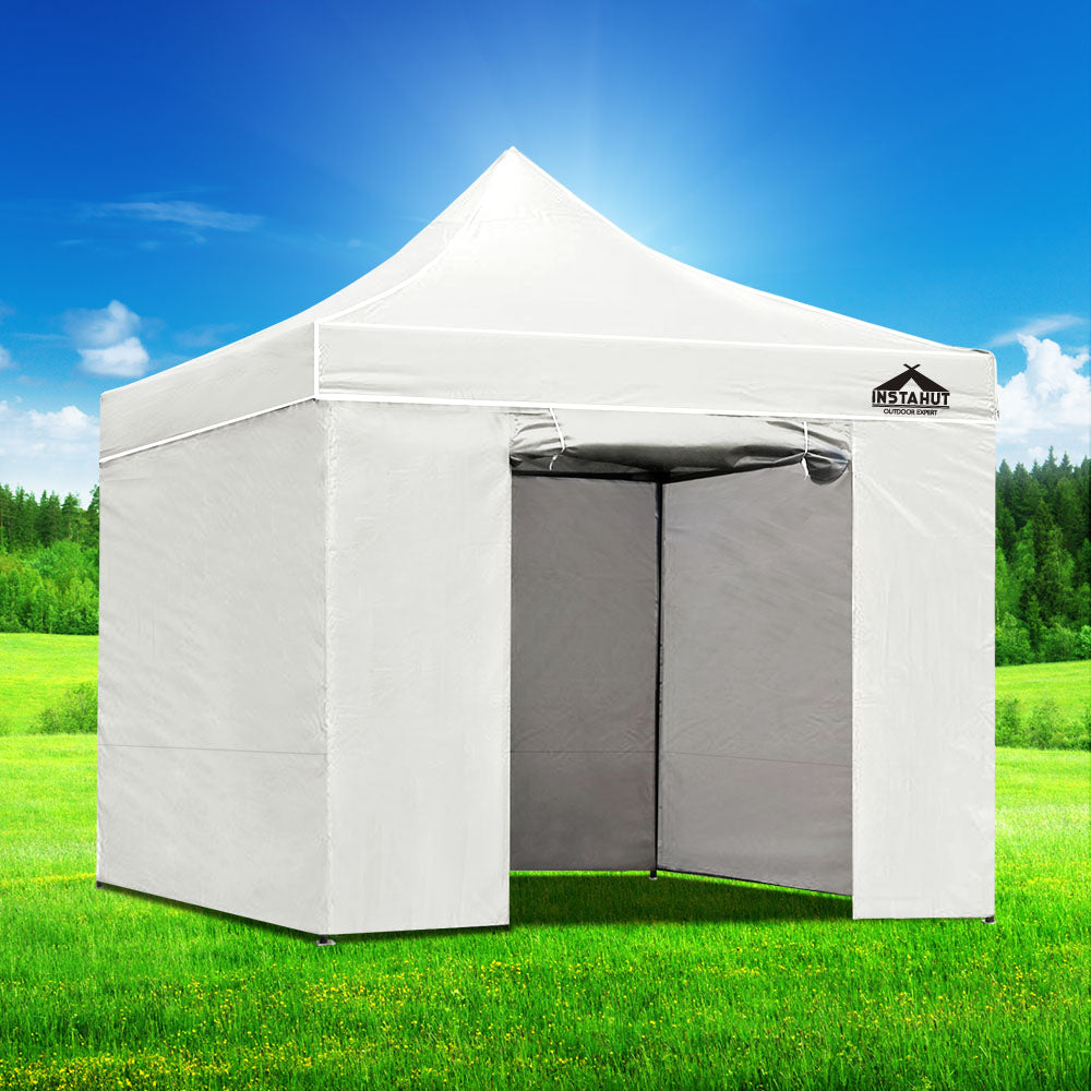 Gazebo Pop Up Marquee 3x3m Folding Wedding Tent Gazebos Shade White - image7
