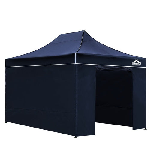 Gazebo Pop Up Marquee 3x4.5m Folding Wedding Tent Gazebos Shade Navy - image1